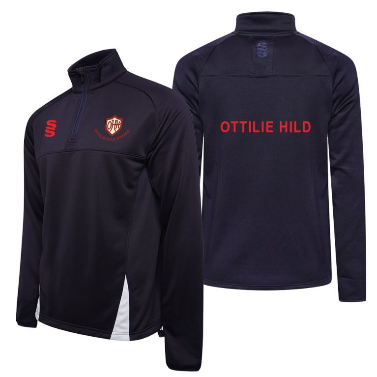 Ottilie Hild House - Fuse Performance Top - Navy / White