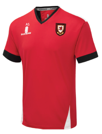 Lupton House - Blade Training Shirt : Red / Black / White