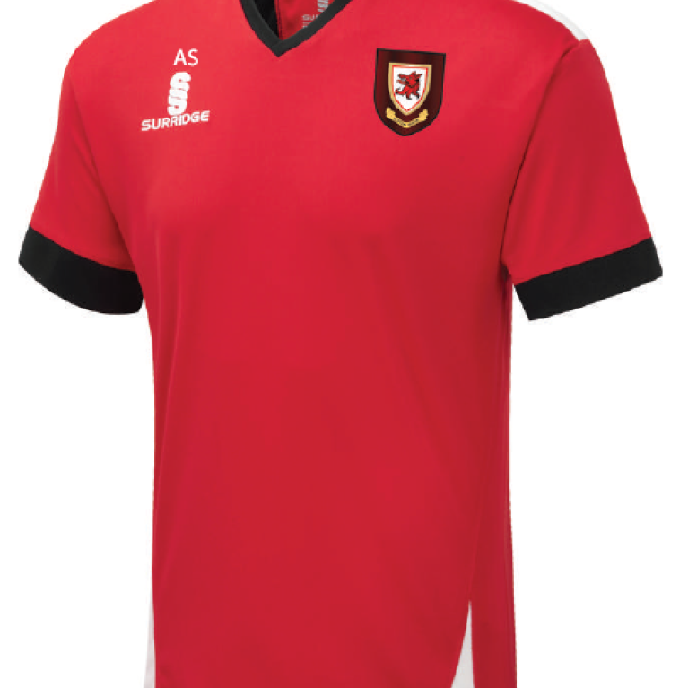 Lupton House - Blade Training Shirt : Red / Black / White