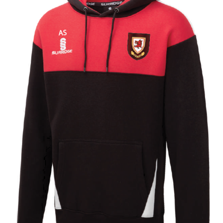 Lupton House - Blade Hoody : Black / Red / White