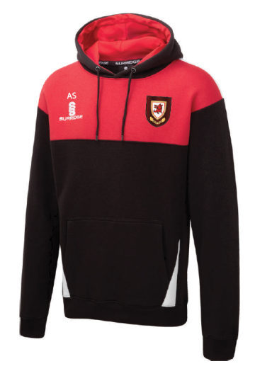 Lupton House - Blade Hoody : Black / Red / White